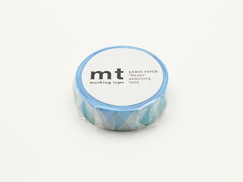 MT Washi Tape - Triangle & Diamond Blue MT01D336 - Smidapaper Ikigai Shop