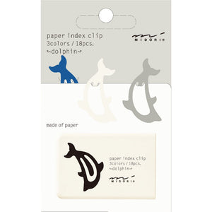 Midori D-Clips Paper Index Clip Dolphin - Smidapaper Ikigai Shop