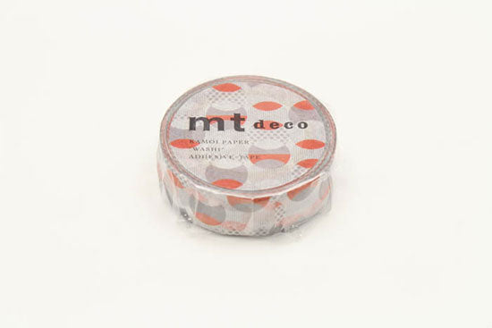 MT Washi Tape - Overlapped Dot Orange MT01D349 - Smidapaper Ikigai Shop