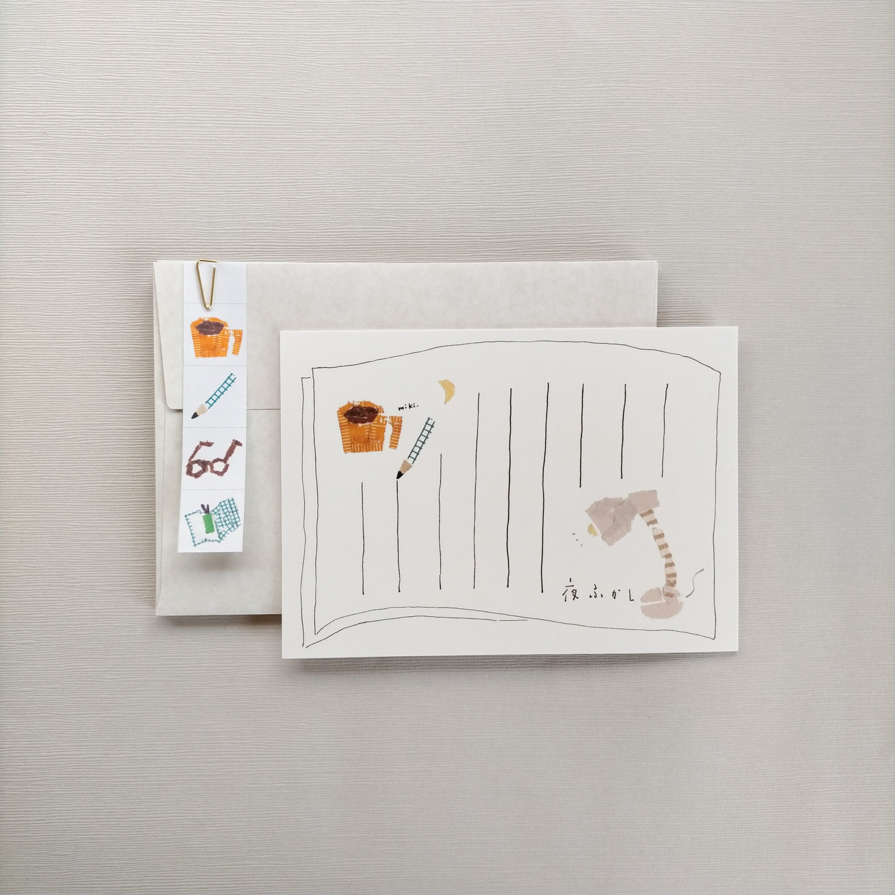 Miki Tamura Letter Set: Stay Up Late - Smidapaper Ikigai Shop