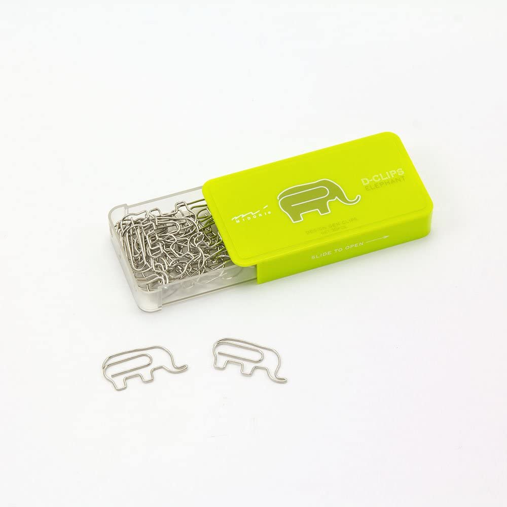 Midori D-Clips Box Elephant - Smidapaper Ikigai Shop