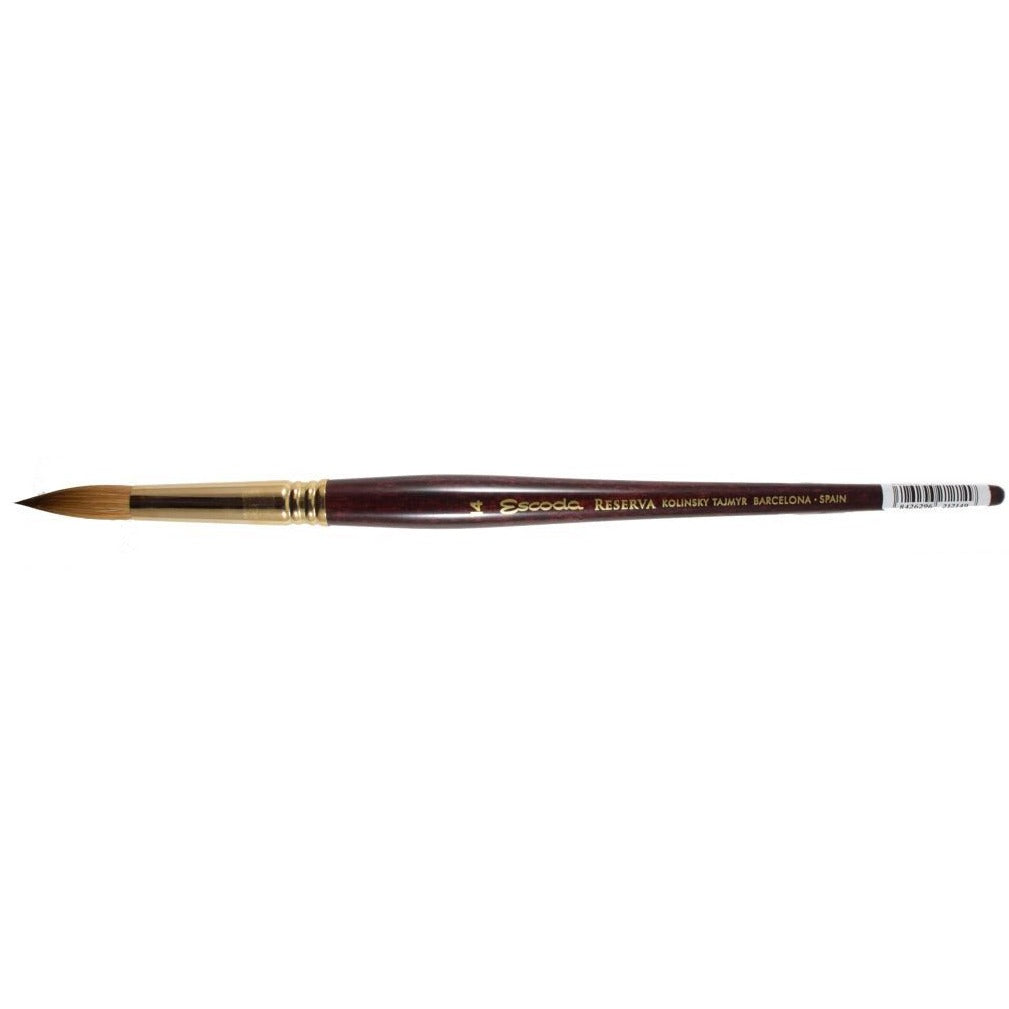 Escoda Reserva Kolinsky Short Round Sable Brush (Size 5/0 - 10) - Smidapaper Ikigai Shop
