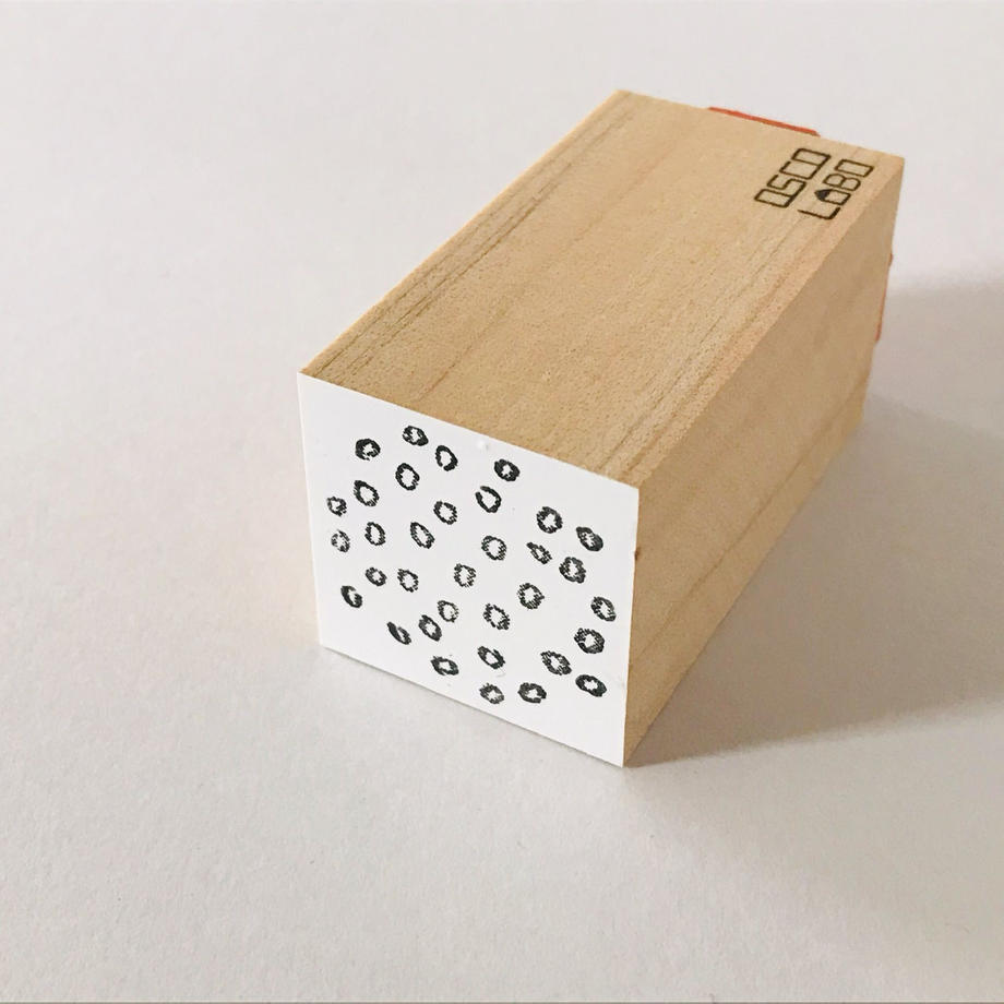 Osco Labo Large Rubber Stamp: Round Snow - Smidapaper Ikigai Shop