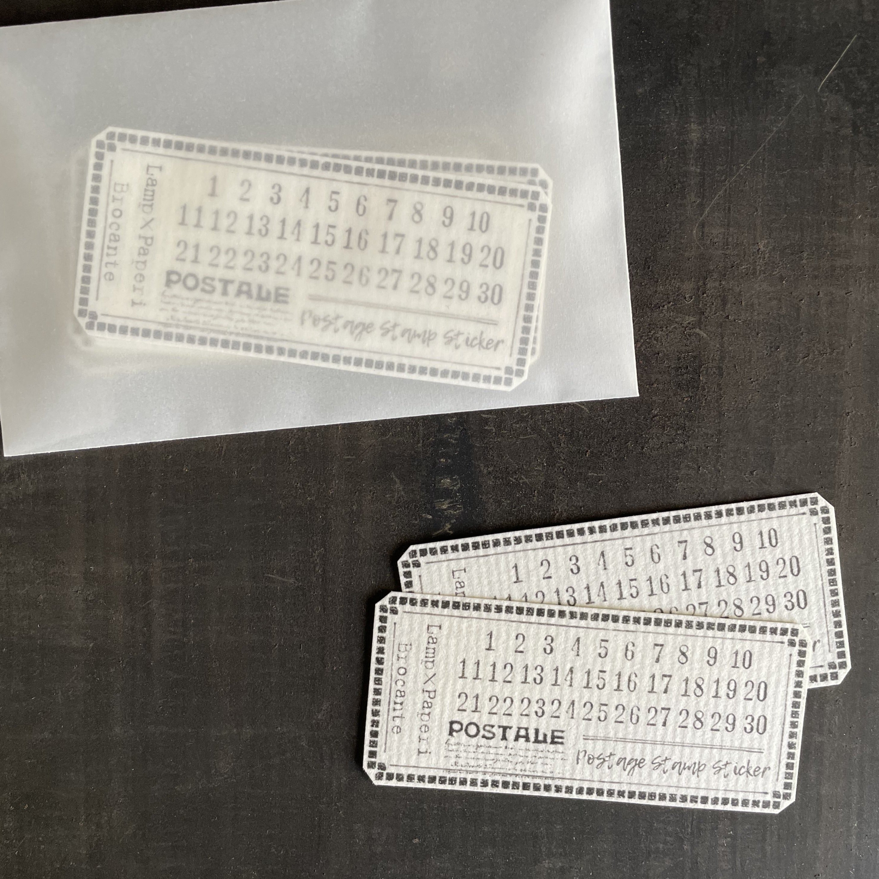 Lamp x Paperi Postale Number Cover Sticker - Smidapaper Ikigai Shop