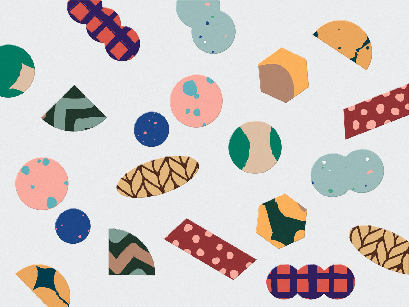 Pattern Stickers (Set of 10) - Smidapaper Ikigai Shop