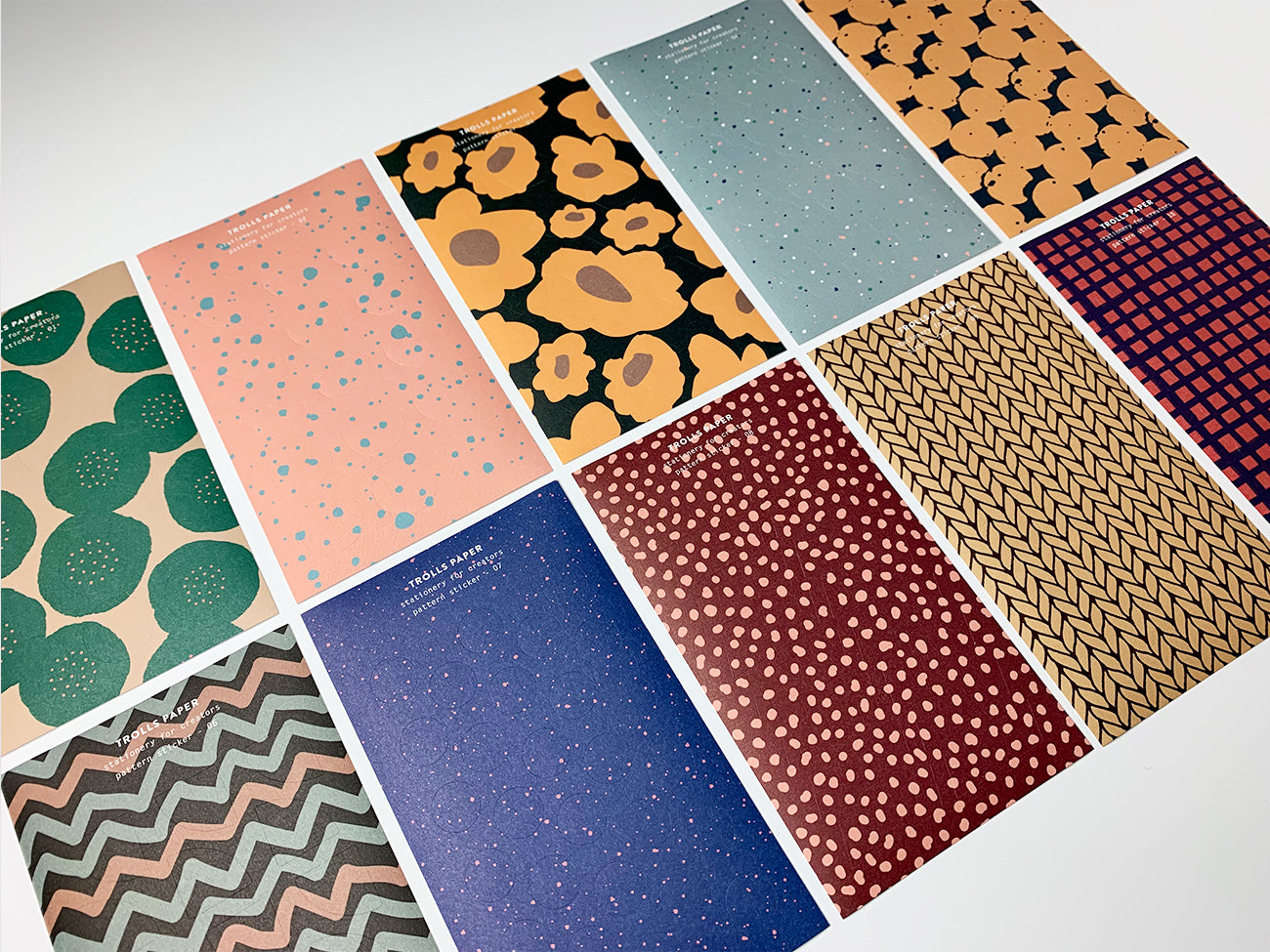 Pattern Stickers (Set of 10) - Smidapaper Ikigai Shop