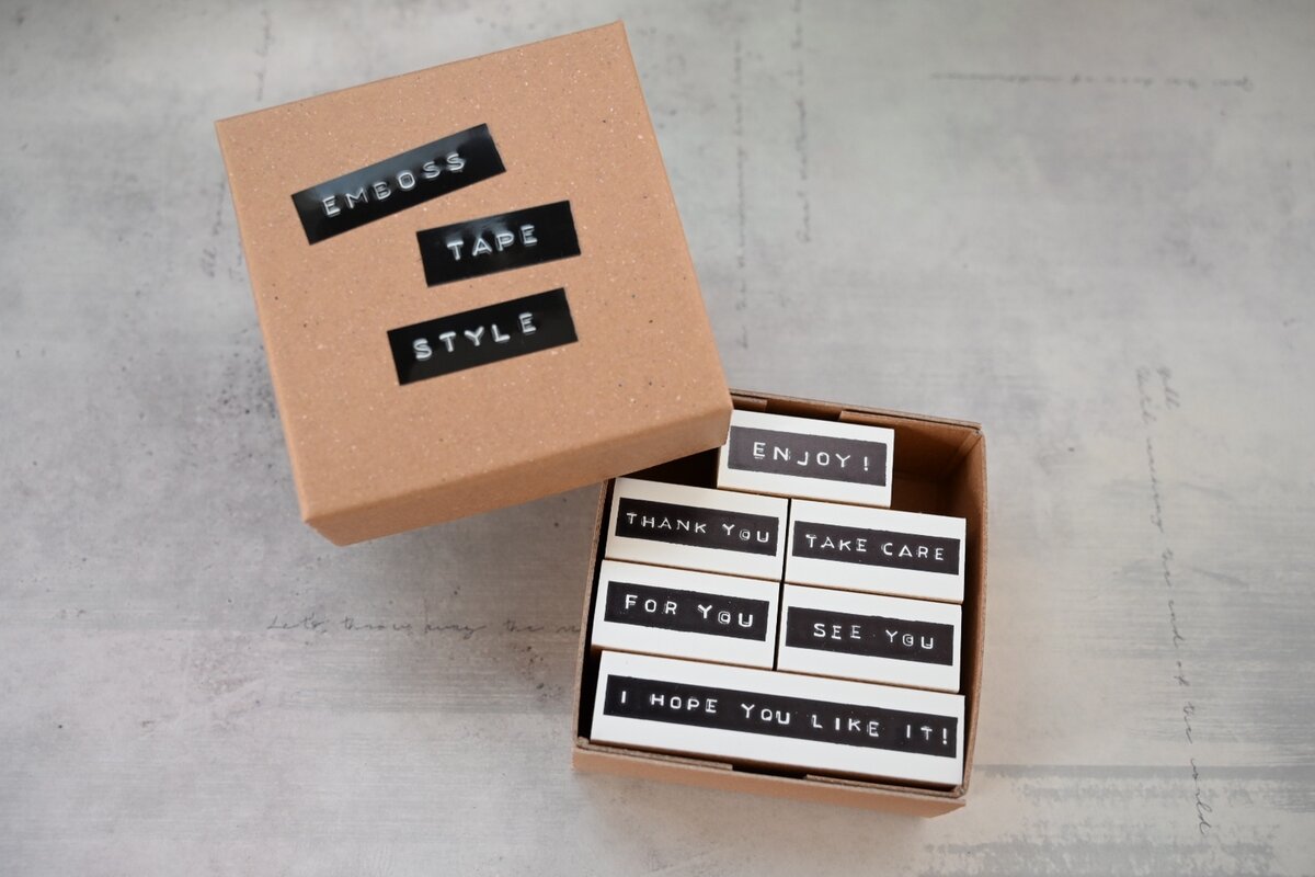 Tutty Design Rubber Stamp: Emboss Label - Smidapaper Ikigai Shop