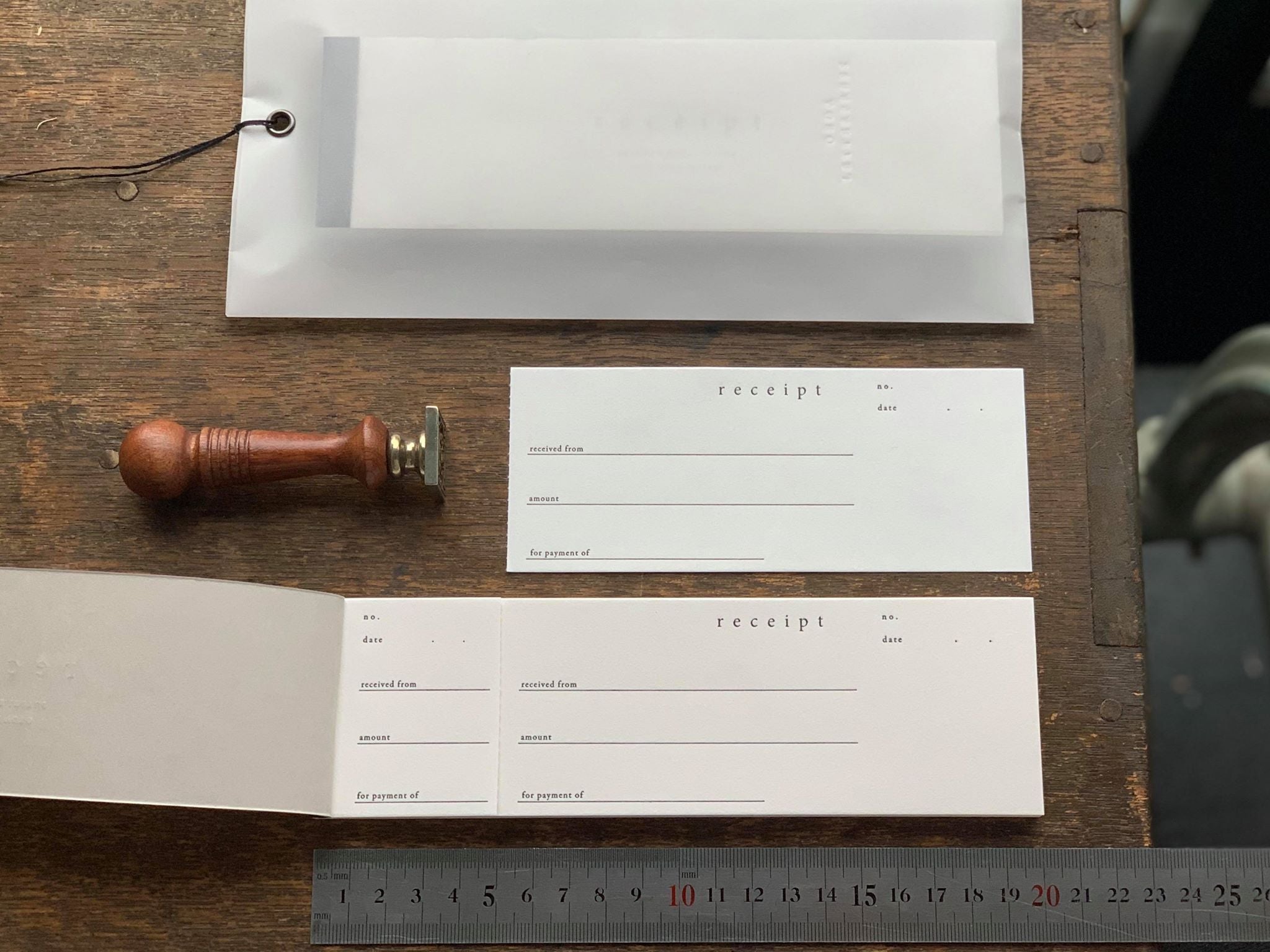 Oeda Letterpress Money Receipt - Smidapaper Ikigai Shop