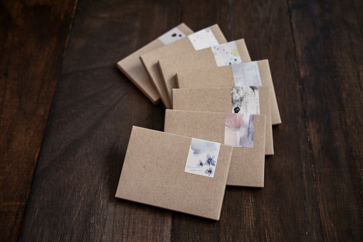Tutty Design A7 Memo Paper: Chocolate Cosmos - Smidapaper Ikigai Shop