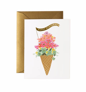 RIFLE PAPER Co. - Ice Cream Birthday Greeting Card - Smidapaper Ikigai Shop