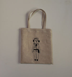 Classiky x Sennokoto Linen Embroidery Mini Bag - Guardian - Smidapaper Ikigai Shop