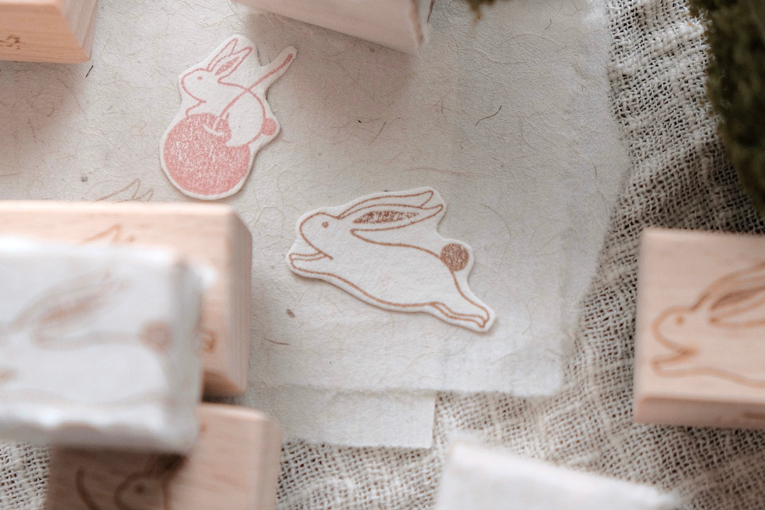 bighands Rubber Stamp- Wander Rabbit (4 designs)