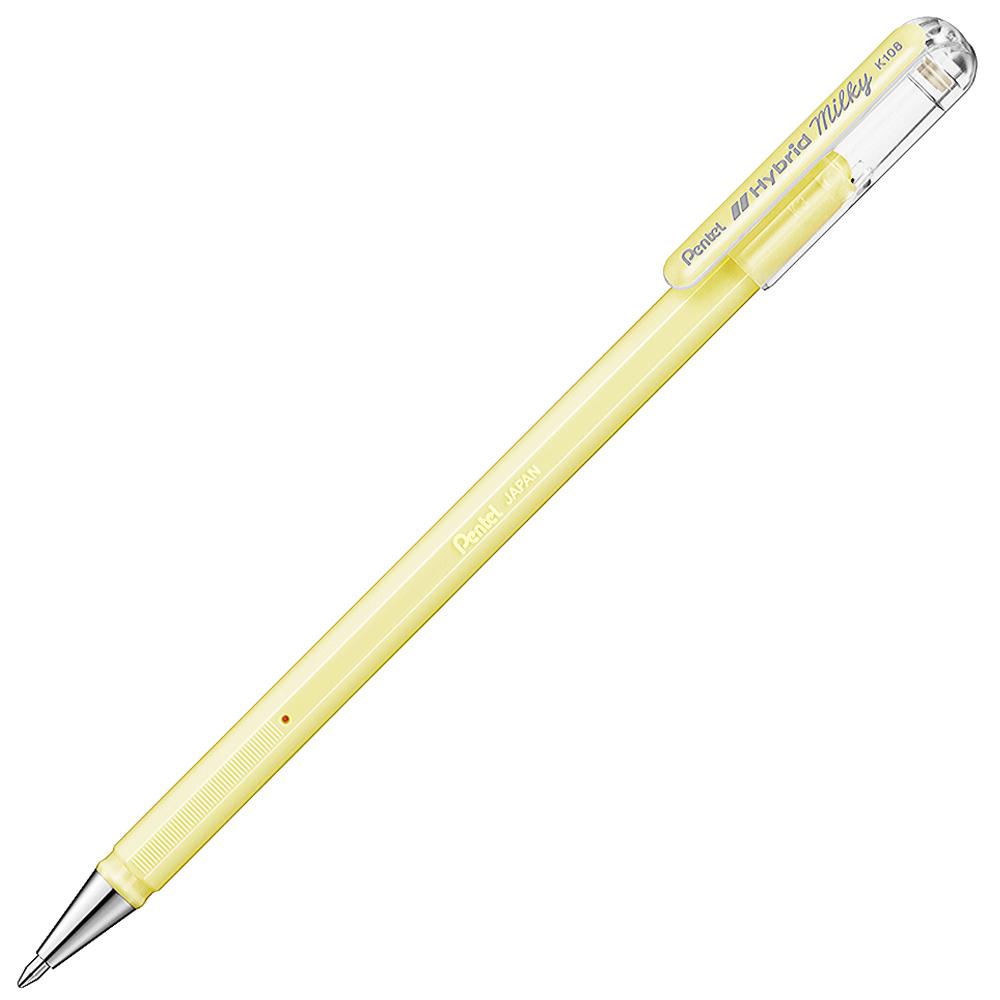 Pentel Hybrid Milky Pastel Gel 0.8mm Gel Pen (7 colours, sold separately) - Smidapaper Ikigai Shop