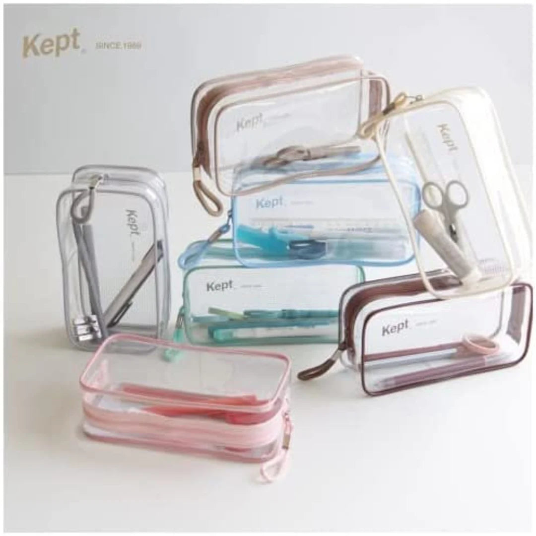 Kept Clear Pencil Case Box-3 Colours