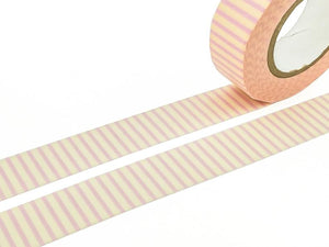 Classiky Rose Pink Stripe (15mm x 15m) - Smidapaper Ikigai Shop