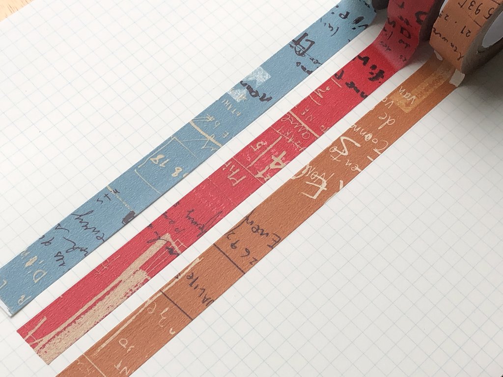 Classiky Graffiti B Red Washi Tape (15mm x 15m) - Smidapaper Ikigai Shop