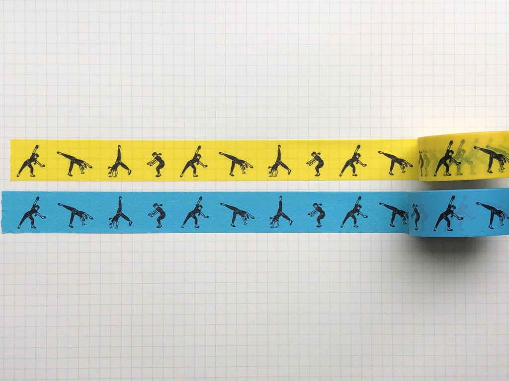 Classiky Side Turn Washi Tape Yellow (20mm x 10m) - Smidapaper Ikigai Shop