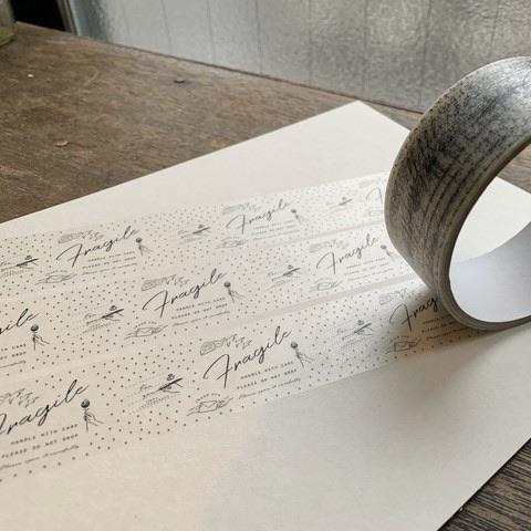 Oeda Letterpress Packing Tape-Fragile - Smidapaper Ikigai Shop