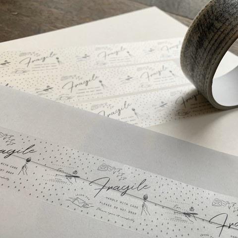 Oeda Letterpress Packing Tape-Fragile - Smidapaper Ikigai Shop