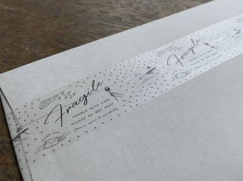 Oeda Letterpress Packing Tape-Fragile - Smidapaper Ikigai Shop