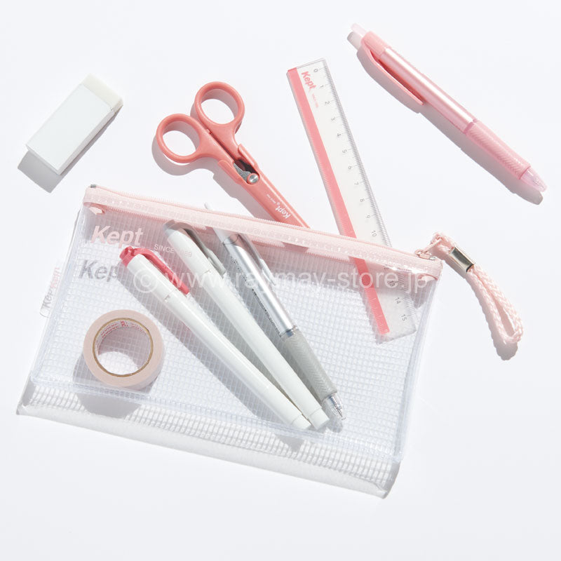 Kept Clear Pencil Case Flat-5 Colours