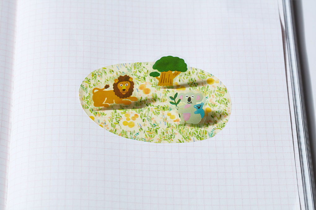 King Jim Pop-Up Stickers: POP008 Dinosaur - Smidapaper Ikigai Shop