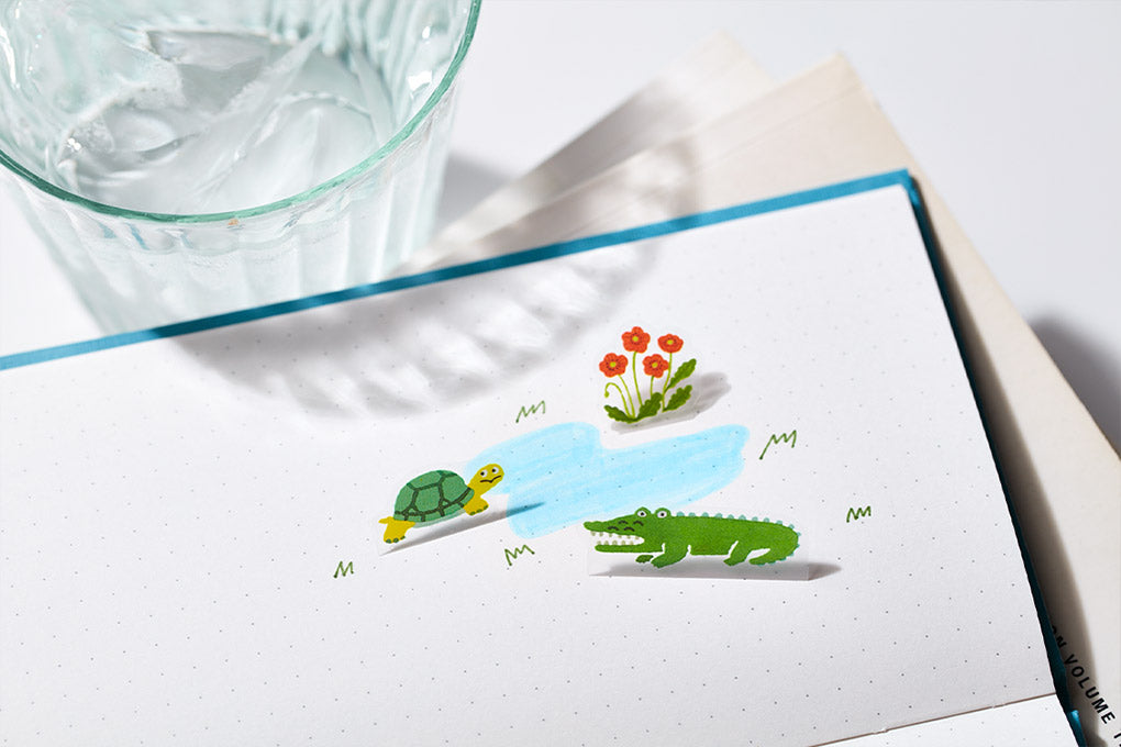 King Jim Pop-Up Stickers: POP008 Dinosaur - Smidapaper Ikigai Shop