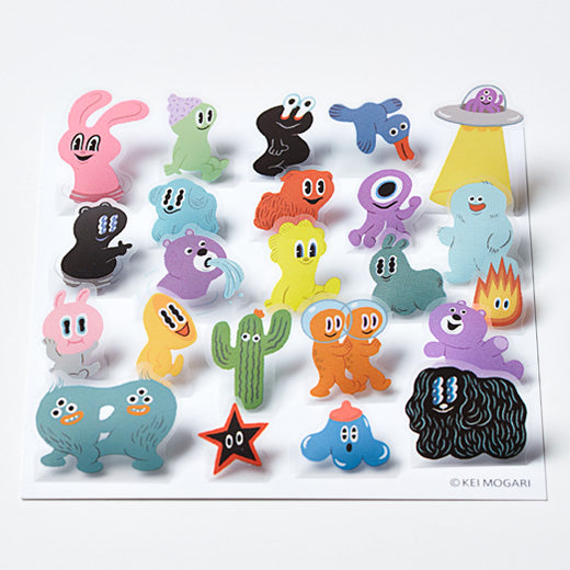 King Jim Pop-Up Stickers: POP007 Alien - Smidapaper Ikigai Shop