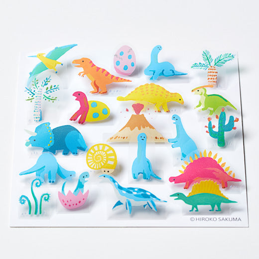 King Jim Pop-Up Stickers: POP008 Dinosaur - Smidapaper Ikigai Shop