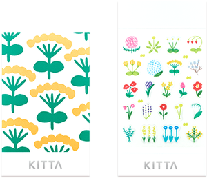 KITTA Seal Washi Tape -KITD002 Icon (Flower) - Smidapaper Ikigai Shop