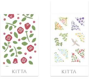 KITTA Seal Washi Tape -KITD015 Frame (Flower) - Smidapaper Ikigai Shop
