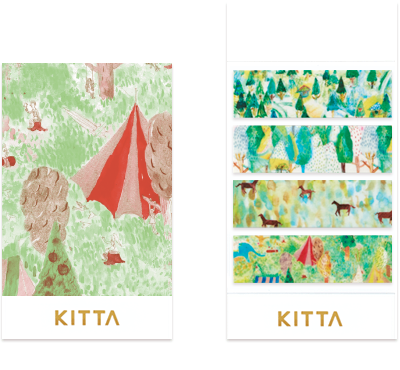 KITTA Washi Tape-KIT054 Grassland - Smidapaper Ikigai Shop
