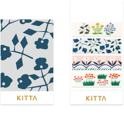 KITTA Washi Tape-KIT057 Flower - Smidapaper Ikigai Shop