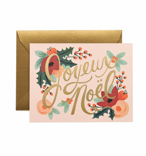 RIFLE PAPER Co. - Joyeux Noël Greeting Card - Smidapaper Ikigai Shop