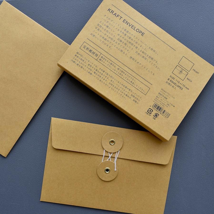 MD Kraft Envelope Large - Smidapaper Ikigai Shop