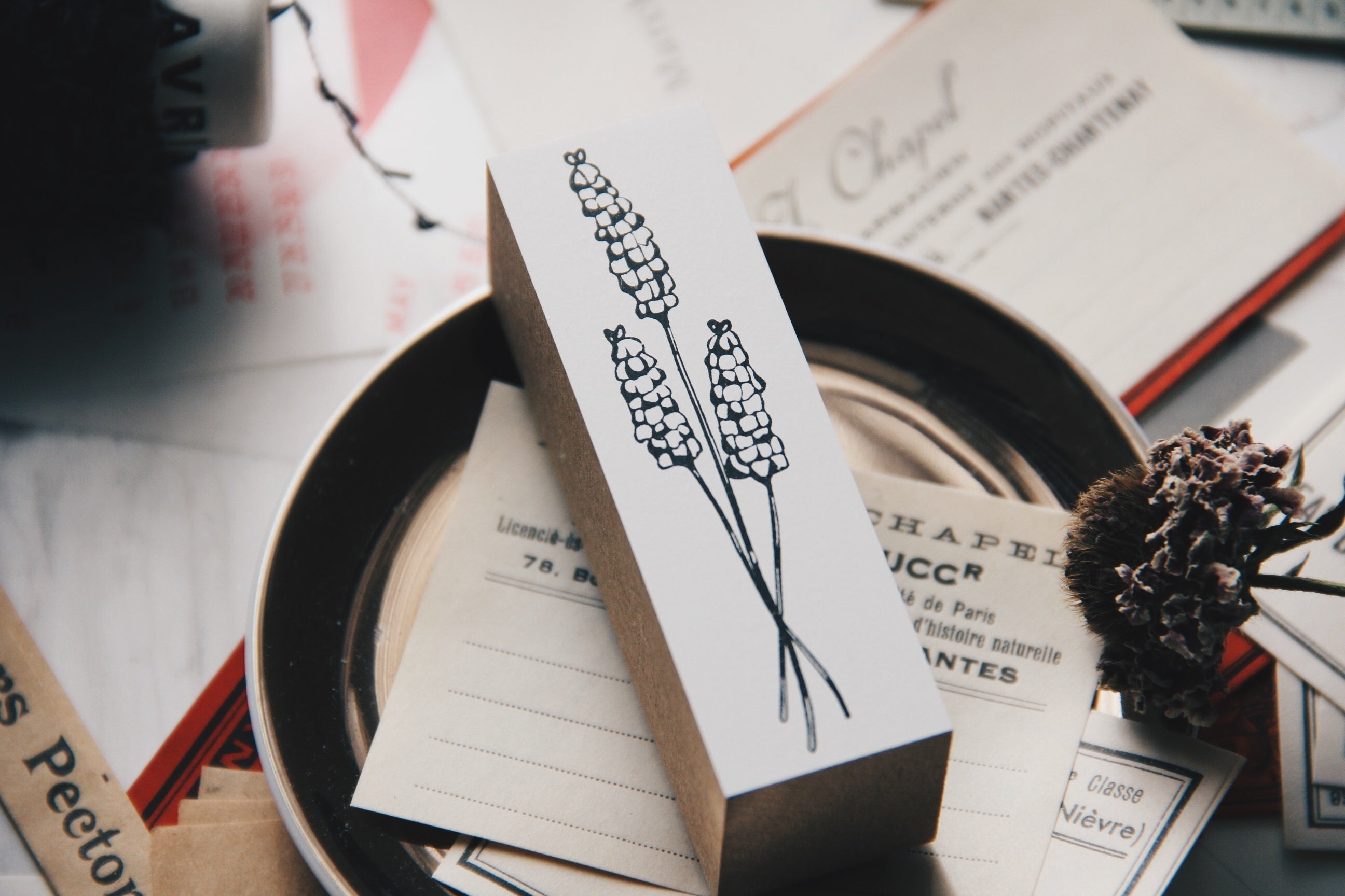 Nico Neco Lavender Rubber Stamp - Smidapaper Ikigai Shop