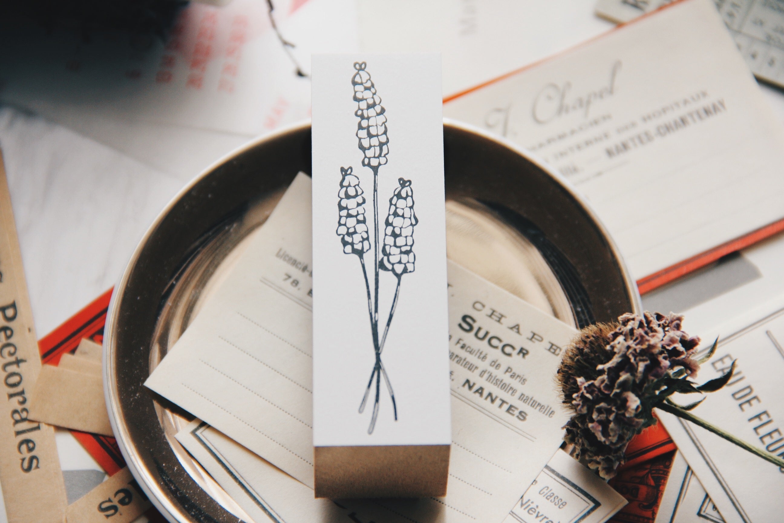 Nico Neco Lavender Rubber Stamp - Smidapaper Ikigai Shop