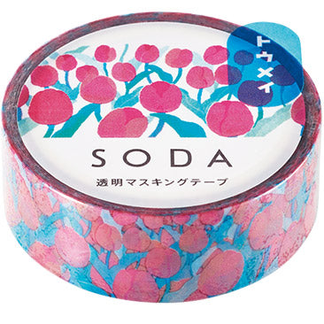 Hitotoki Soda PET Tape-15mm (4 designs, sold separately) - Smidapaper Ikigai Shop