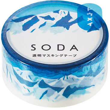 Hitotoki Soda PET Tape-20mm (6 designs, sold separately) - Smidapaper Ikigai Shop