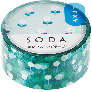 Hitotoki Soda PET Tape-20mm (6 designs, sold separately) - Smidapaper Ikigai Shop