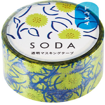 Hitotoki Soda PET Tape-20mm (6 designs, sold separately) - Smidapaper Ikigai Shop