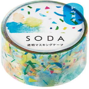 Hitotoki Soda PET Tape-20mm (6 designs, sold separately) - Smidapaper Ikigai Shop
