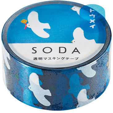 Hitotoki Soda PET Tape-20mm (6 designs, sold separately) - Smidapaper Ikigai Shop