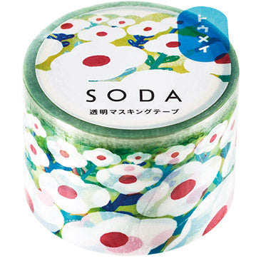 Hitotoki Soda PET Tape-30mm (6 designs, sold separately) - Smidapaper Ikigai Shop