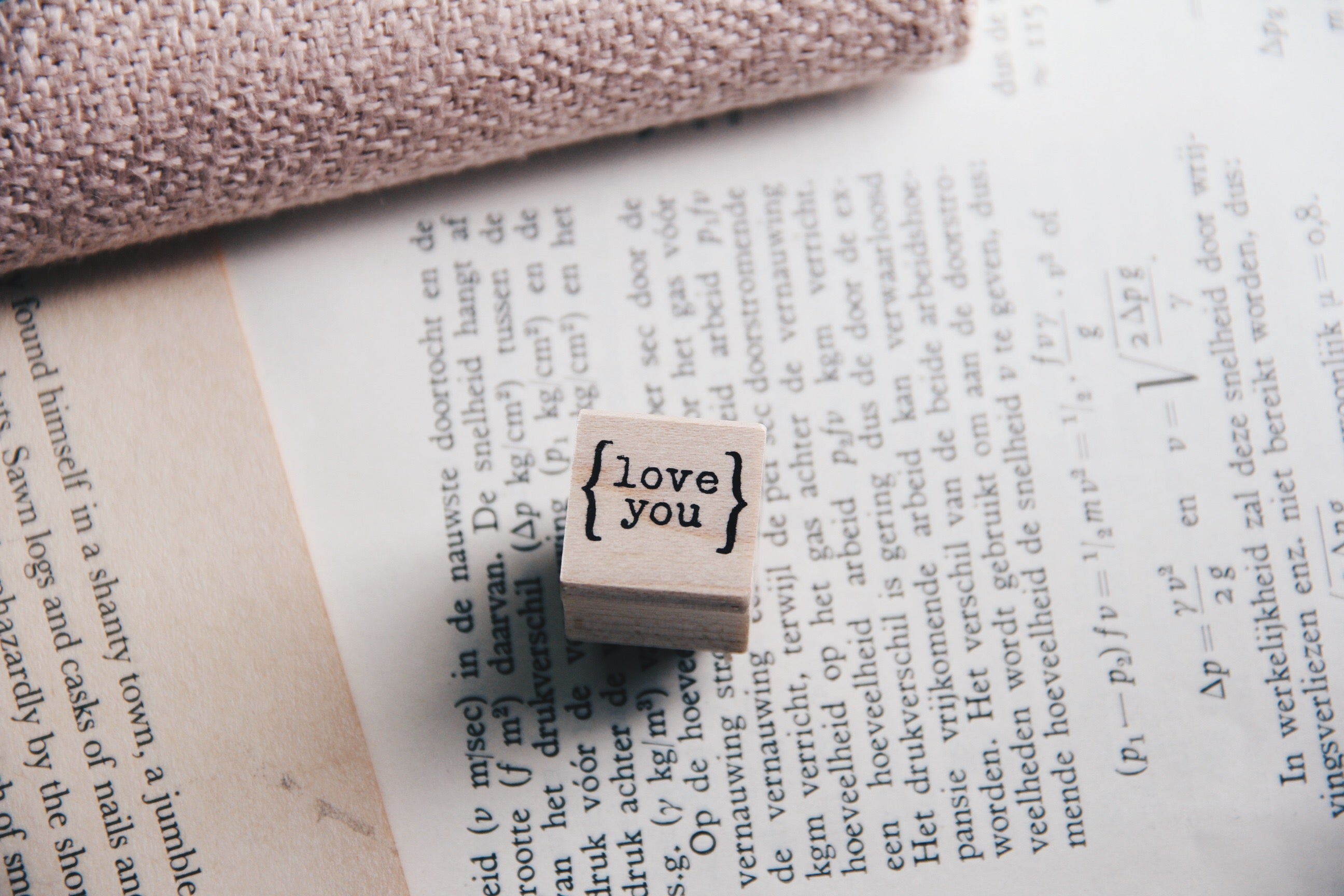 Catslife Press Love You Rubber Stamp - Smidapaper Ikigai Shop
