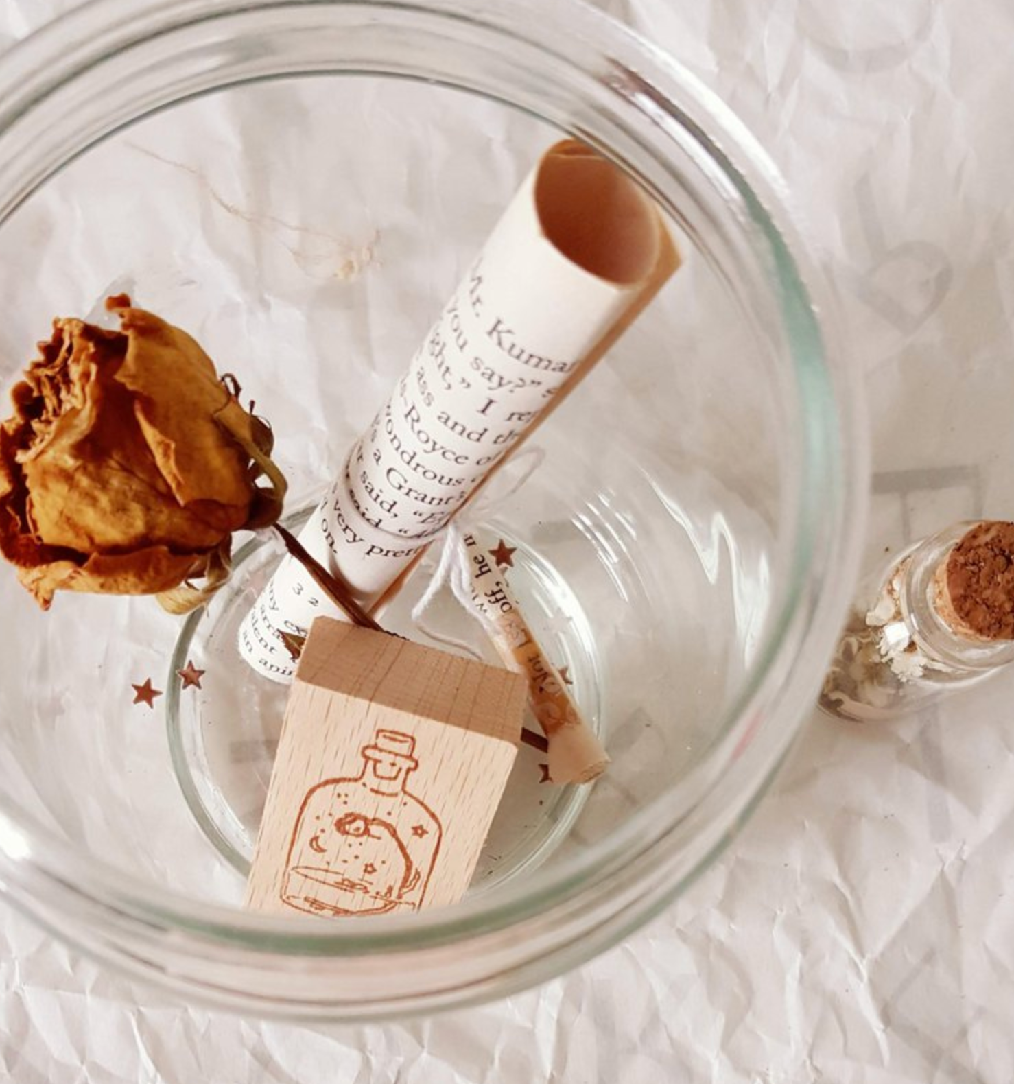 Yeoncharm Magic Bottle Rubber Stamp - Smidapaper Ikigai Shop