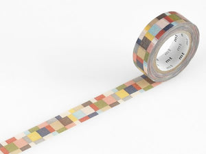 MT Washi Tape - Mazaic Greyish MT01D177 - Smidapaper Ikigai Shop