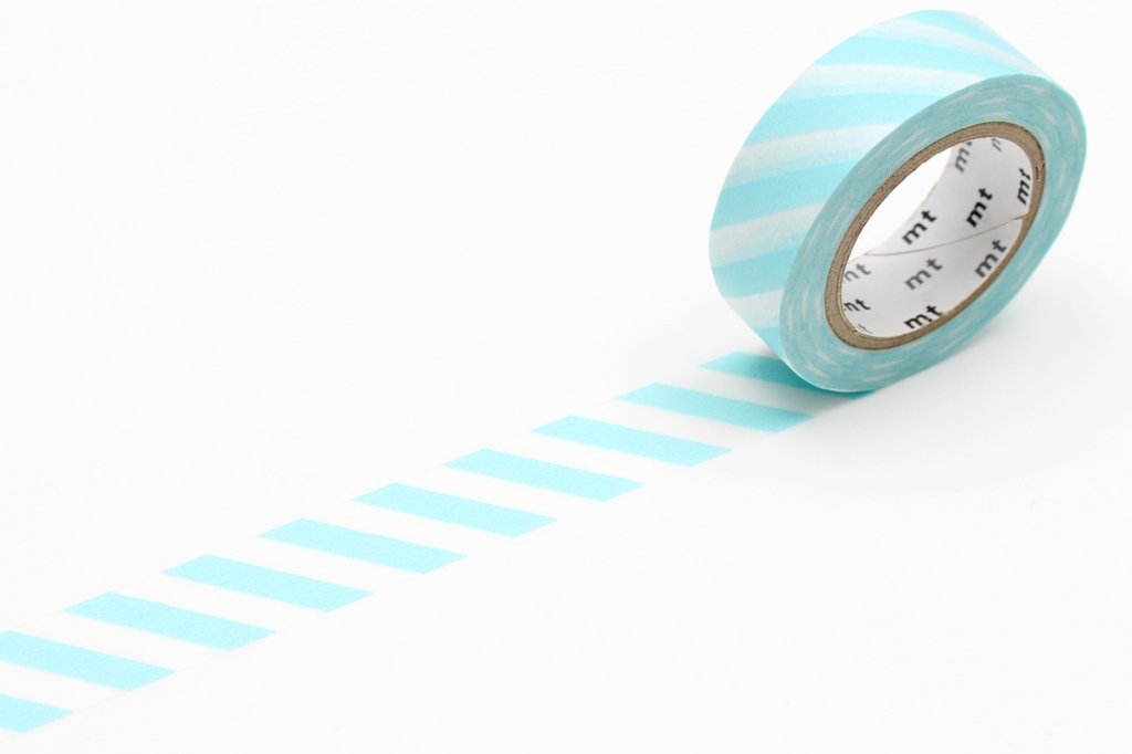 MT Washi Tape - Stripe Mint Blue MT01D373 - Smidapaper Ikigai Shop