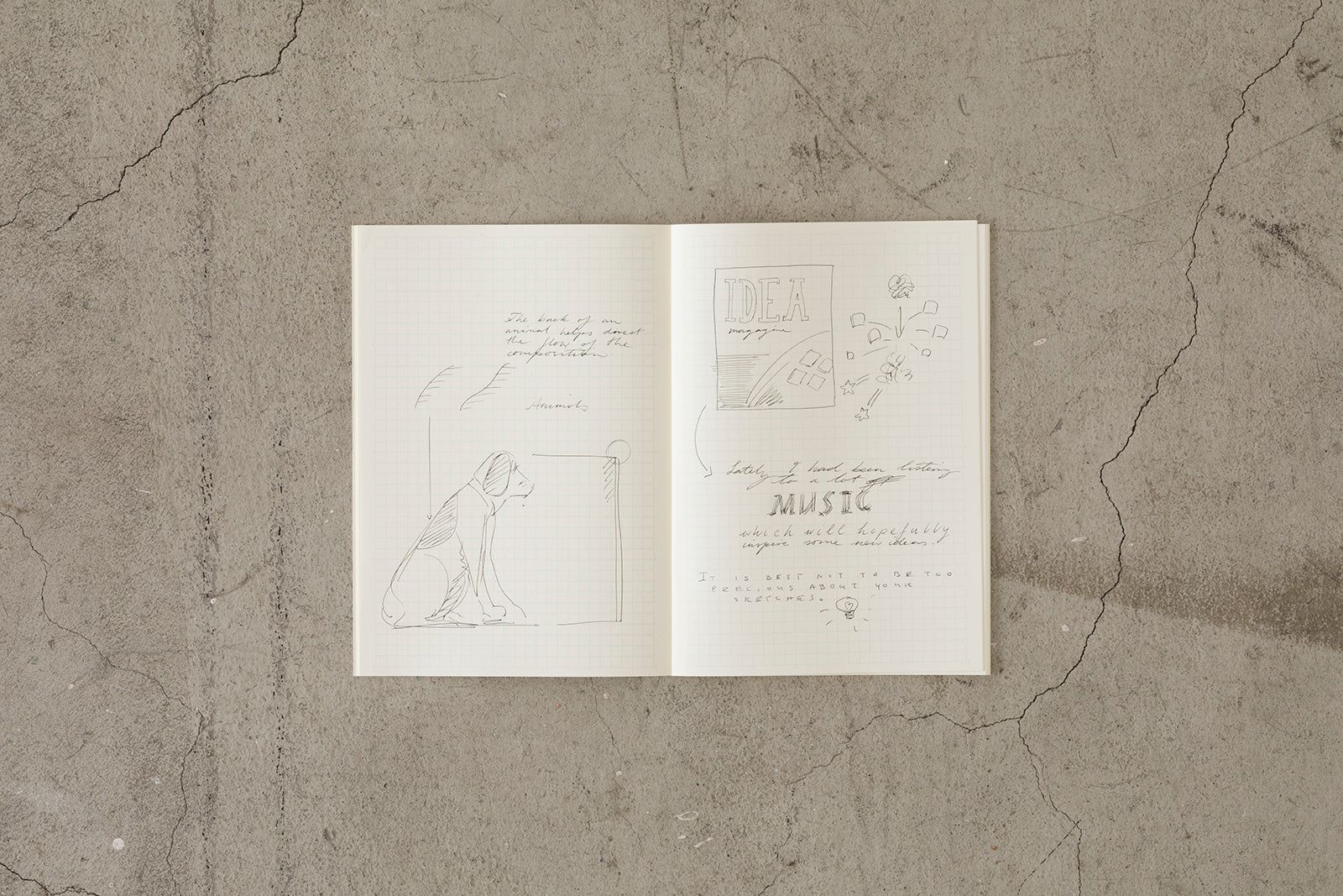 MD Notebook Light A5 | Grid (Set of 3) - Smidapaper Ikigai Shop