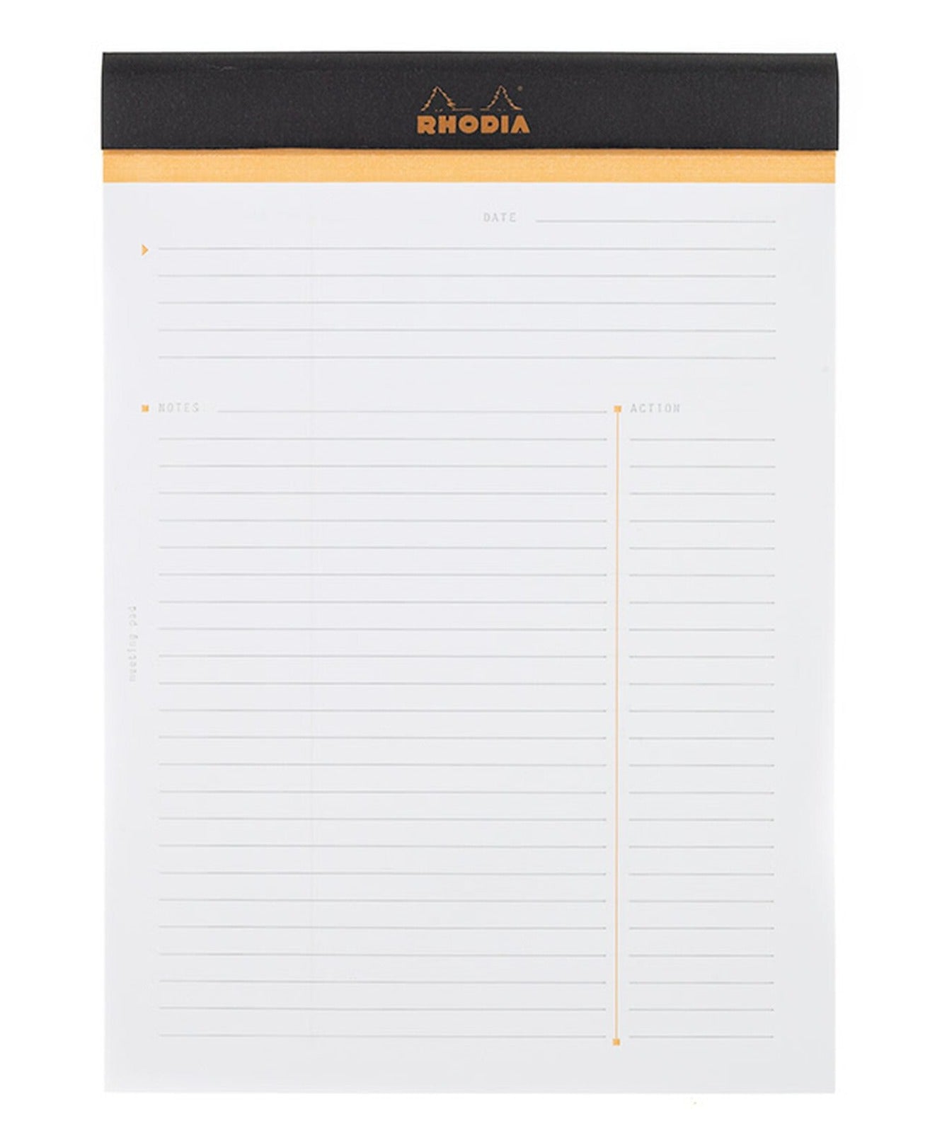 Rhodia - No 16 Top Staplebound Meeting Black - Smidapaper Ikigai Shop
